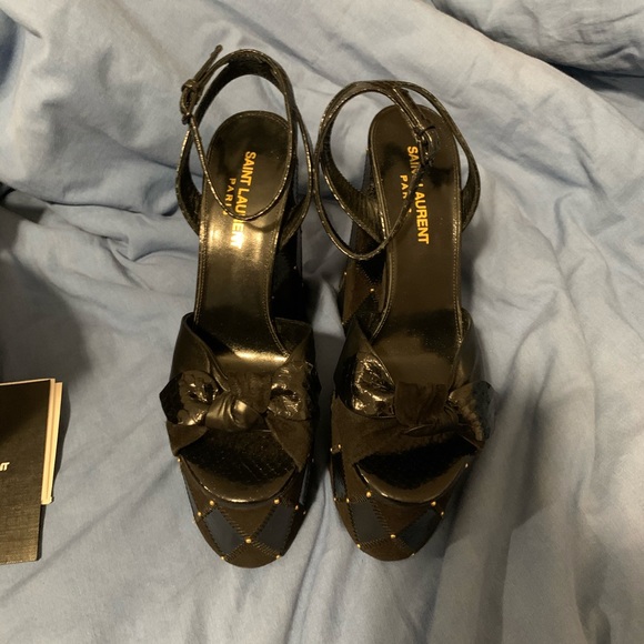 COPY - YSL Yves Saint Laurent Paige Suede Platfor… - Picture 6 of 10